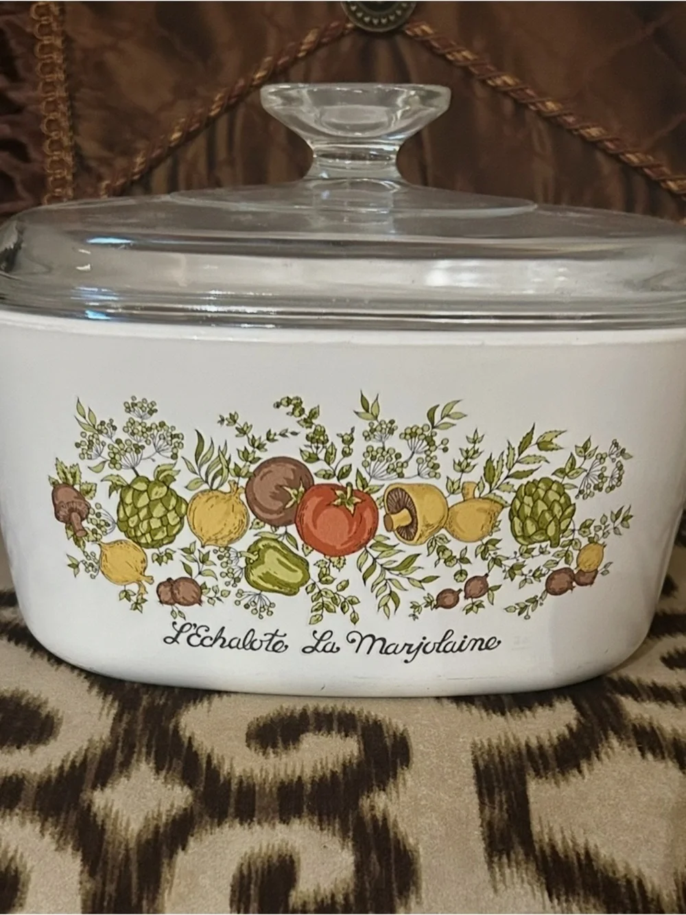 Vintage CorningWare Spice O’ Life A-3-B 3 Qt Casserole with Glass Lid